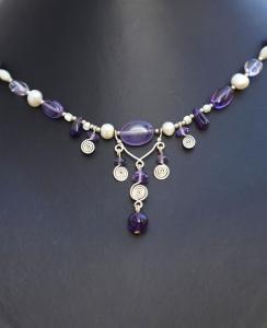 1.a)Ametrin,Amethyst,Bergkristall,Süsswasserperlen